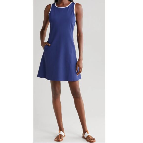 New TOMMY BAHAMA Women's Blue Aubrey Fit & Flare Mini Dress Size XS - Picture 1 of 9